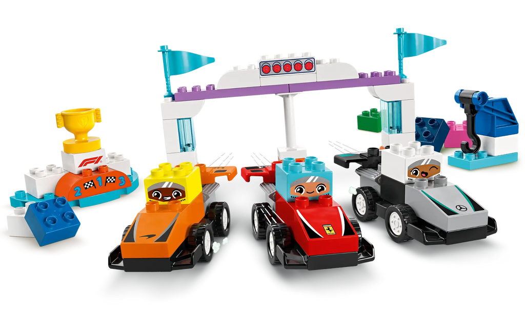 LEGO DUPLO 10445 F1 Team Race Cars & Drivers - TOYBOX Toy Shop