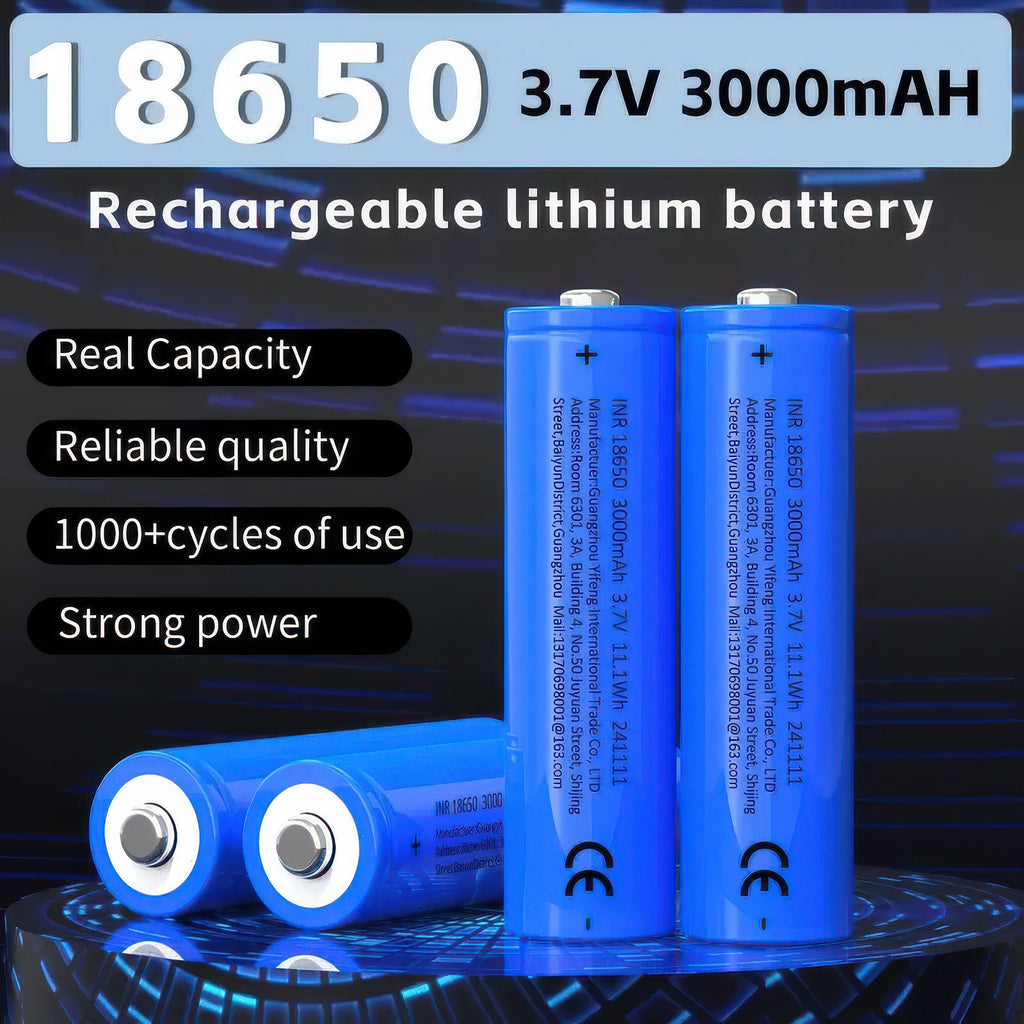 18650 Lithium-Ion Battery 3.7V 3000mAh - High Capacity - TOYBOX Toy Shop