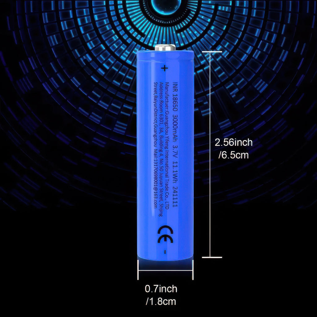 18650 Lithium-Ion Battery 3.7V 3000mAh - High Capacity - TOYBOX Toy Shop