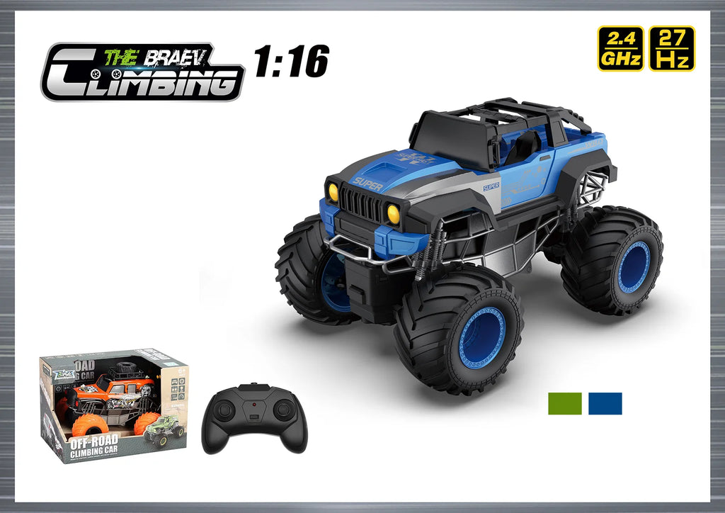 RC Monster Truck - Off Road Climbing Car 1:16 Scale - TOYBOX Toy Shop