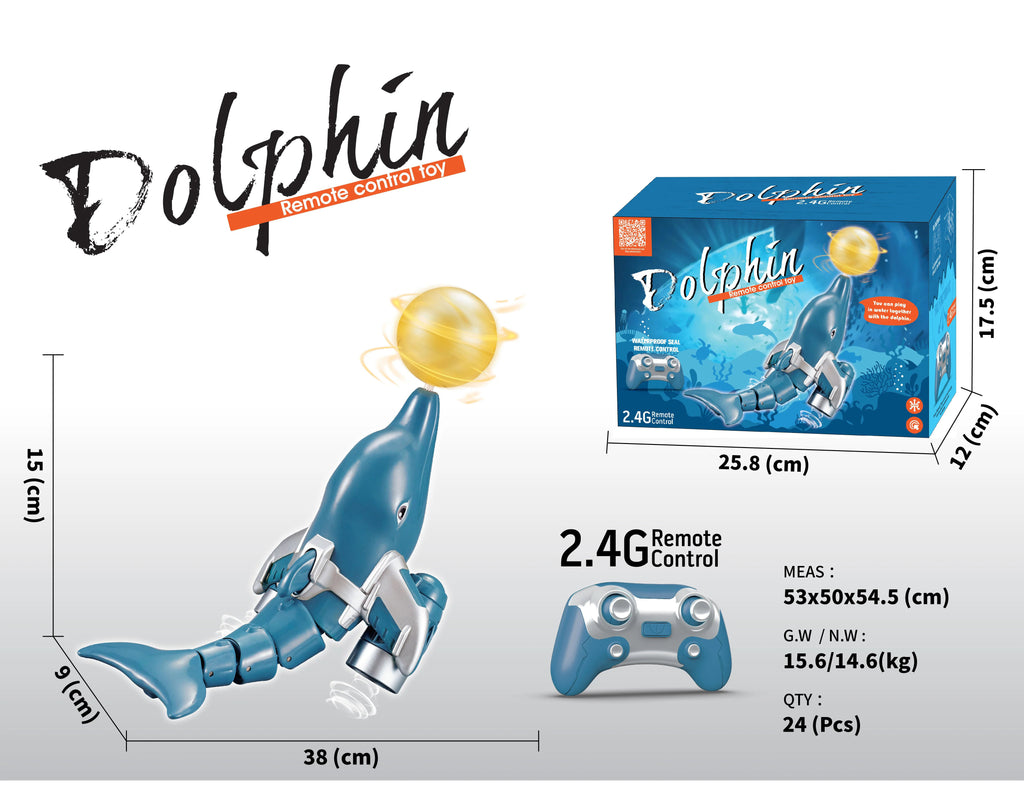 Remote Controlled Dolphin 38cm - TOYBOX Toy Shop