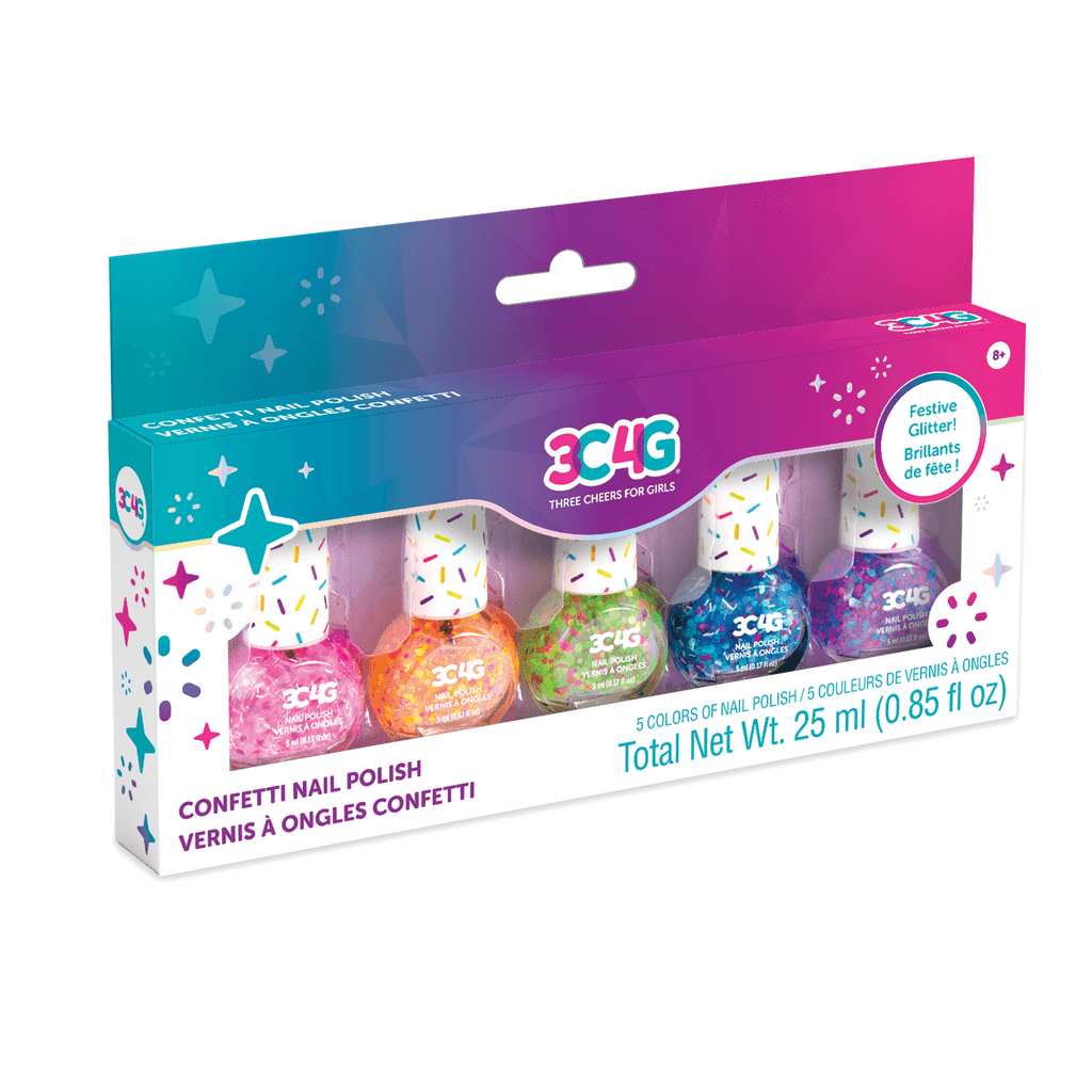 Make it Real 3C4G Confetti Nail Polish 5pk - TOYBOX Toy Shop