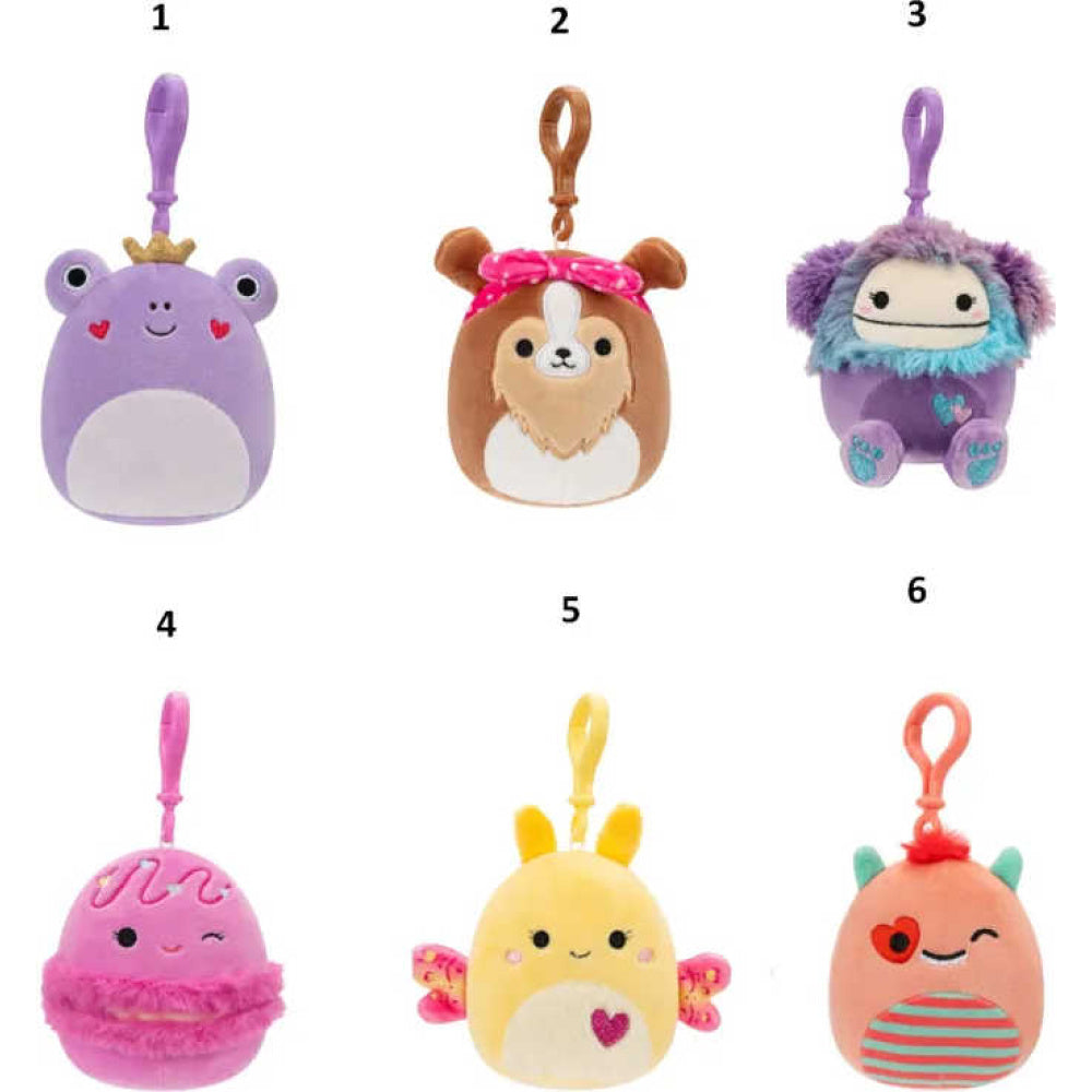 Squishmallows Fabric Keychain 9cm Purple - TOYBOX Toy Shop