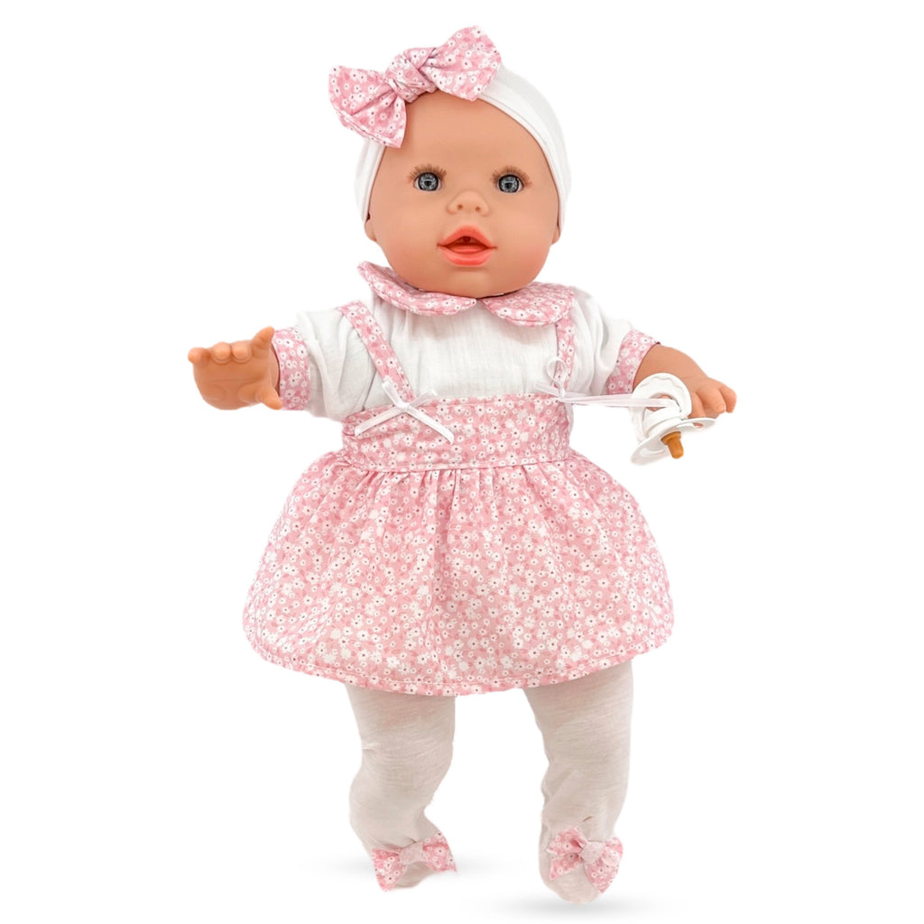 Berjuan 6026 Baby Llorón Doll 50cm Crybaby Pink Flowers - TOYBOX Toy Shop