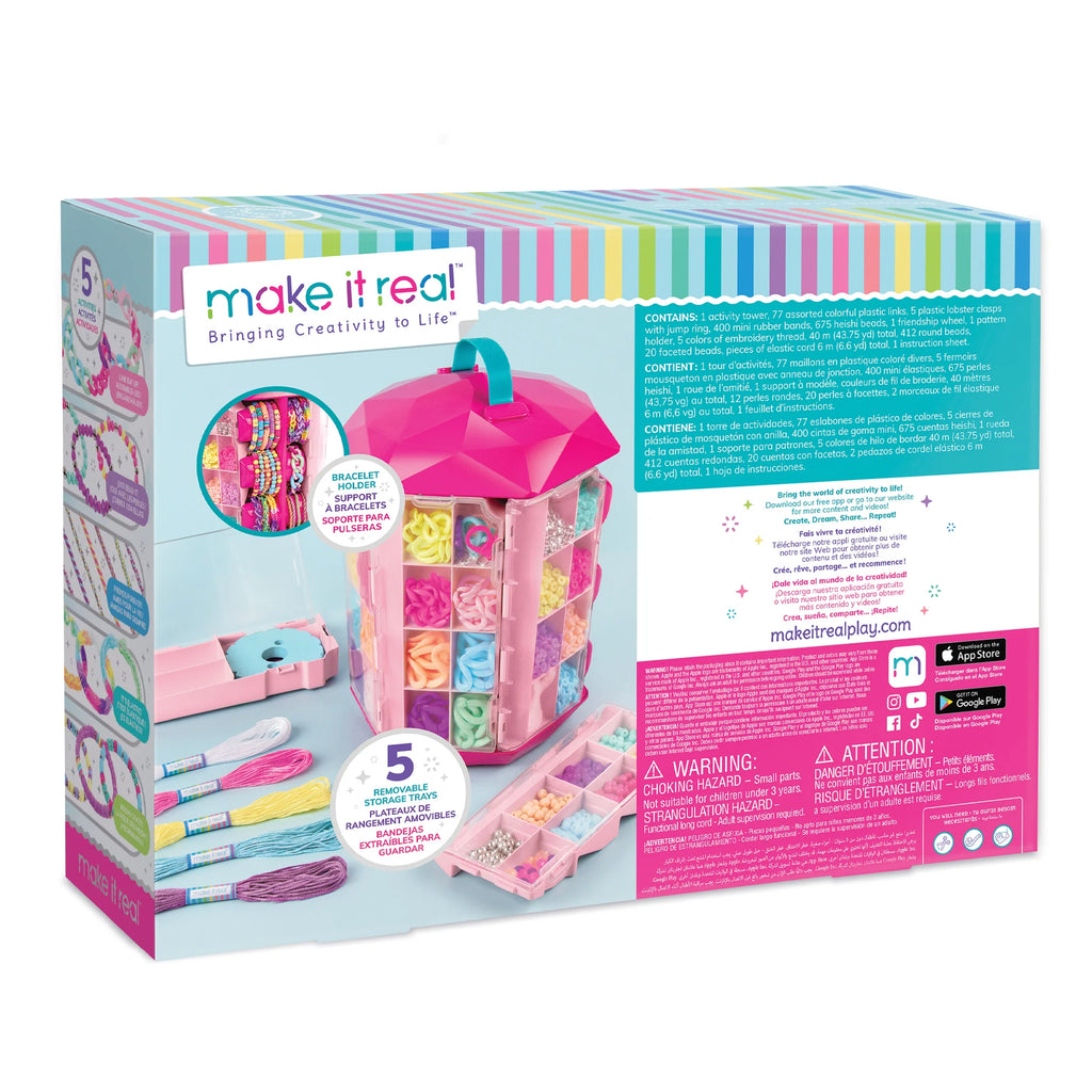 Make it Real 5 in 1 Activity Tower Jewellery Making Kit - TOYBOX Toy Shop