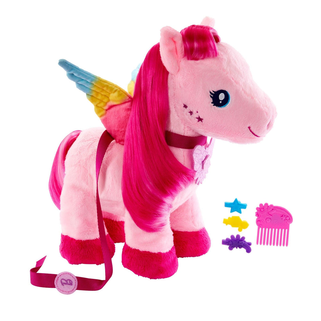 BARBIE Touch of Magic Walk & Flutter Pegasus Plush - TOYBOX Toy Shop