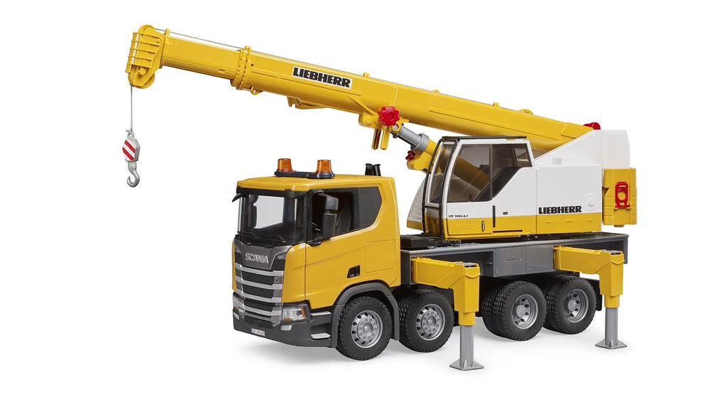 BRUDER Scania Super 560R Liebherr Crane Truck with Light and Sound Module - TOYBOX Toy Shop