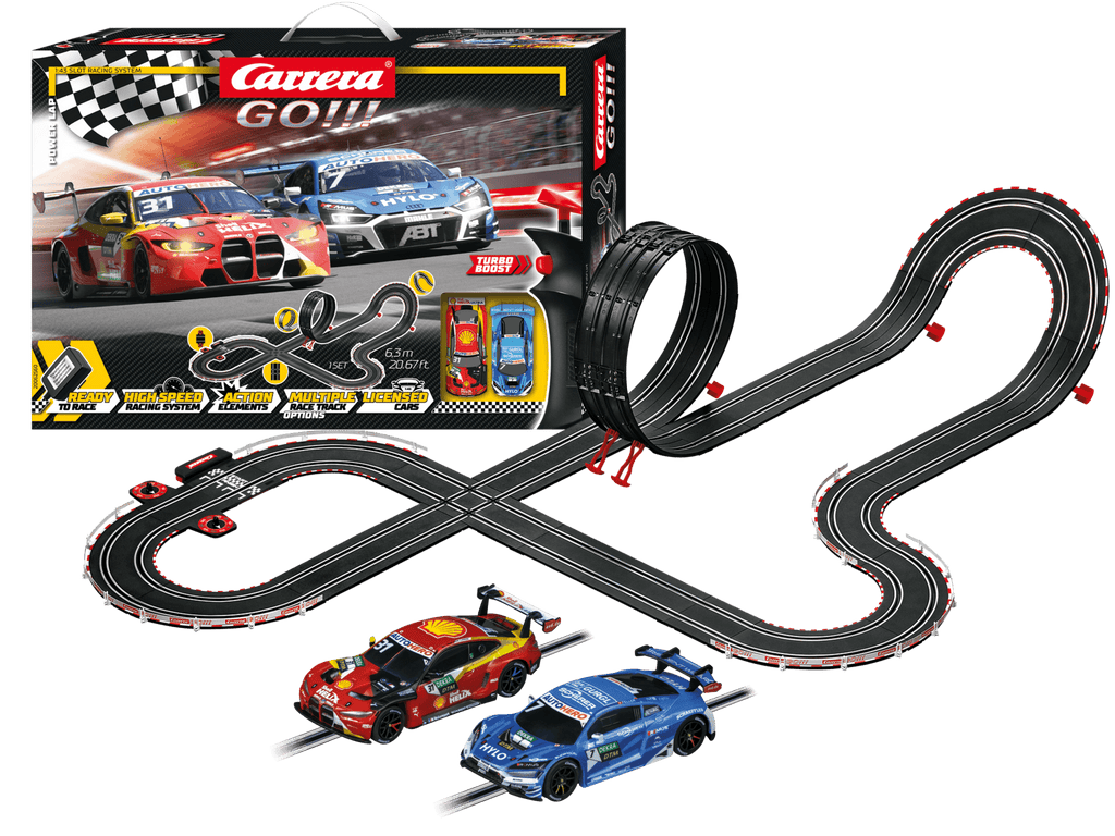 Carrera Go!!! DTM Power Lap Slot Car Racing Toy Set - TOYBOX Toy Shop