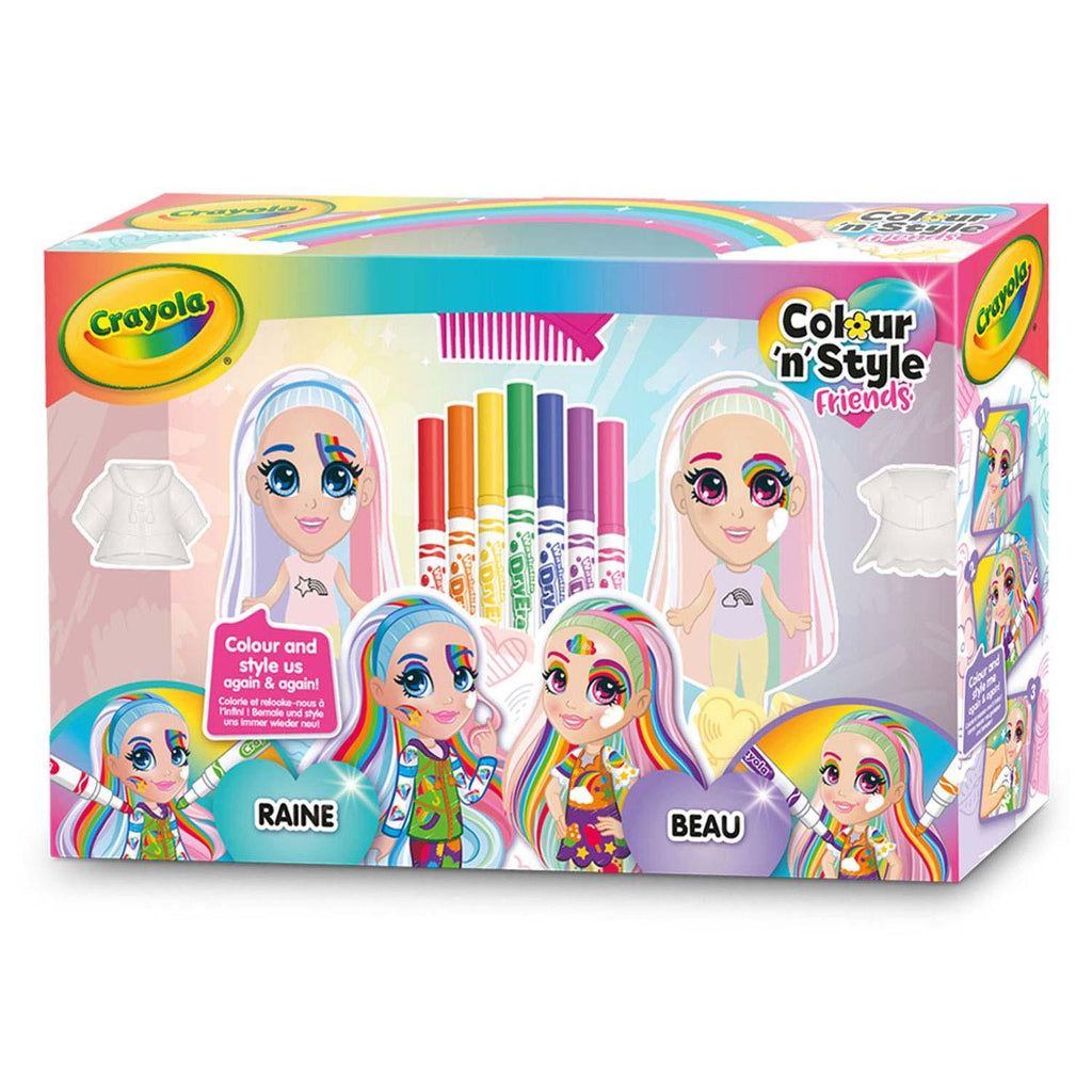 CRAYOLA Color n' Style Rainbow Twins Colouring Playset - TOYBOX Toy Shop