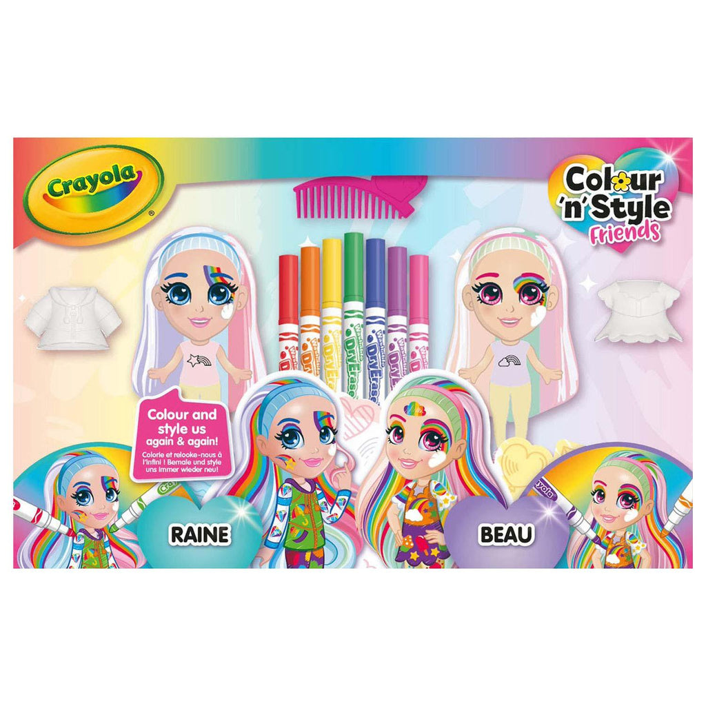 CRAYOLA Color n' Style Rainbow Twins Colouring Playset - TOYBOX Toy Shop