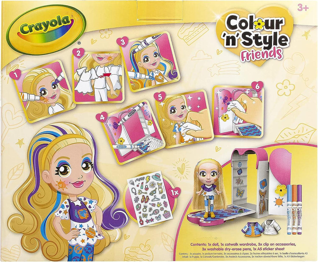 CRAYOLA Colour 'n' Style Friends: Goldie - Catwalk Playset - TOYBOX Toy Shop