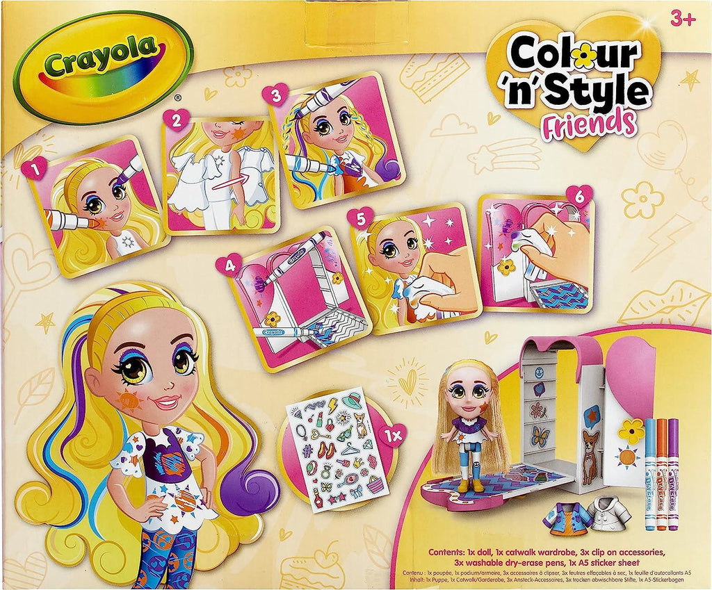 CRAYOLA Colour 'n' Style Friends: Goldie - Catwalk Playset - TOYBOX Toy Shop