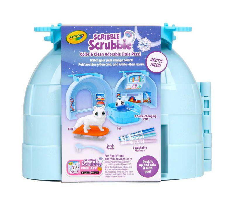 CRAYOLA Scribble Scrubbie Pets Arctic Igloo Carry Case Playset - TOYBOX Toy Shop