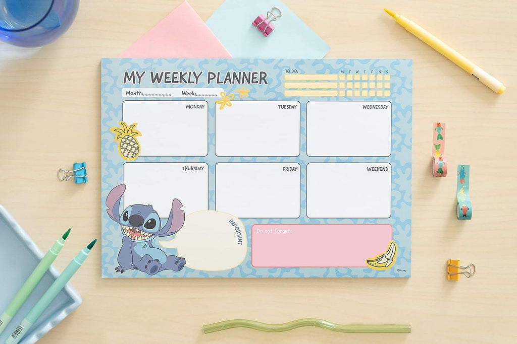 Disney Stitch Tropical A4 Weekly Planner - TOYBOX Toy Shop