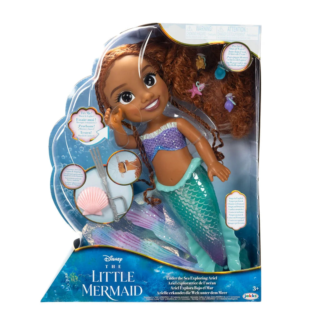 Disney The Little Mermaid Under the Sea Exploring Ariel Doll 38cm with Sound - TOYBOX Toy Shop