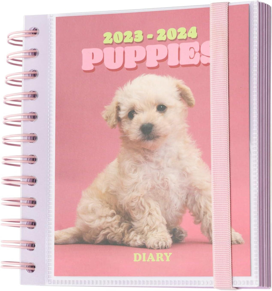 Dogs 2023/2024 Academic Diary Day To Page 11 Months - TOYBOX Toy Shop