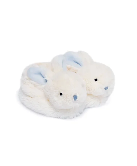 Doudou et Compagnie Lapin Bonbon - Booties With Rattle Blue - TOYBOX Toy Shop