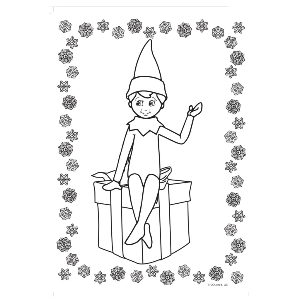 Elf on The Shelf Jumbo Christmas Colouring Book - TOYBOX Toy Shop