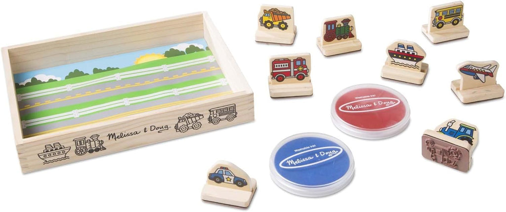 Melissa & Doug My First Wooden Stamp Set - Vehicles - TOYBOX Toy Shop