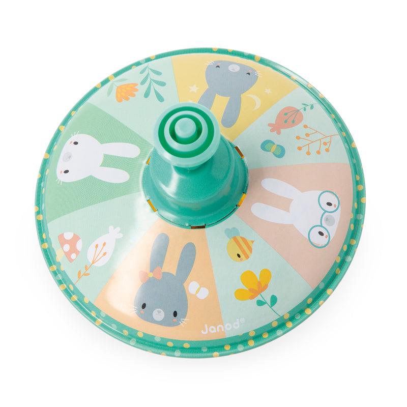 Janod Pure Rabbits Metal Spinning Tops - TOYBOX Toy Shop
