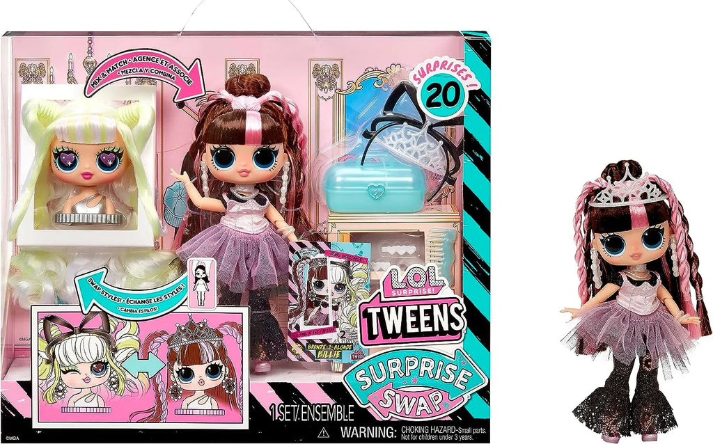 L.O.L. Surprise! Tweens Surprise Swap Bronze-2-Blonde Billie Doll - TOYBOX Toy Shop