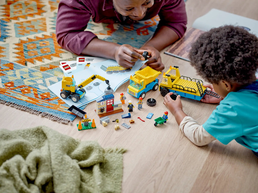 LEGO CITY 60391 Construction Trucks and Wrecking Ball Crane - TOYBOX Toy Shop