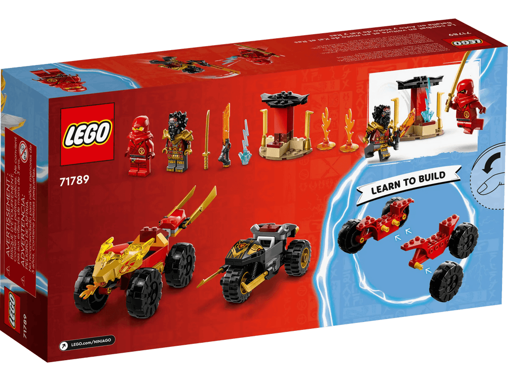 LEGO NINJAGO 71789 Kai and Ras's Car and Bike Battle - TOYBOX Toy Shop