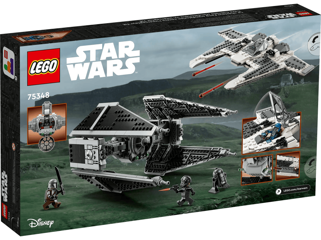 LEGO STAR WARS 75348 Star Wars Mandalorian Fang Fighter vs TIE Interceptor - TOYBOX Toy Shop