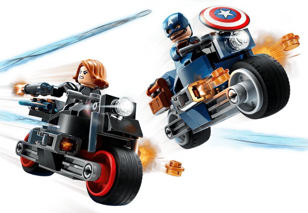 LEGO 76260 MARVEL Black Widow & Captain America Motorcycles - TOYBOX Toy Shop