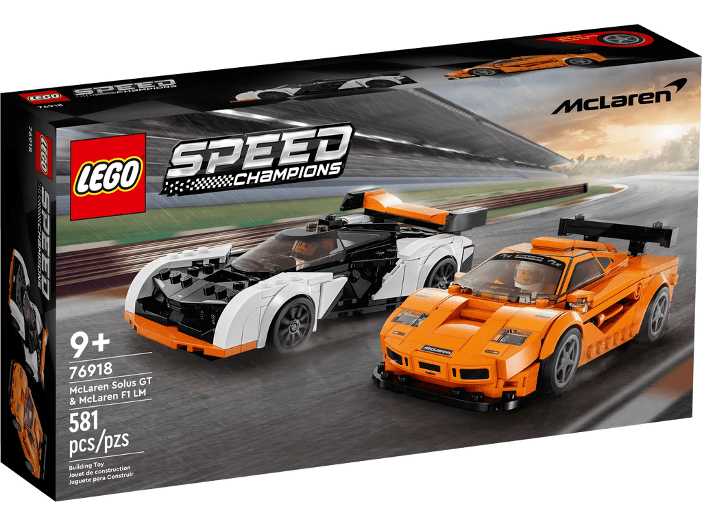 LEGO 76918 Speed Champions McLaren Solus GT & McLaren F1 LM - TOYBOX Toy Shop