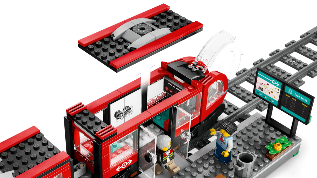 LEGO CITY 60423 Downtown Streetcar and Station - TOYBOX Toy Shop