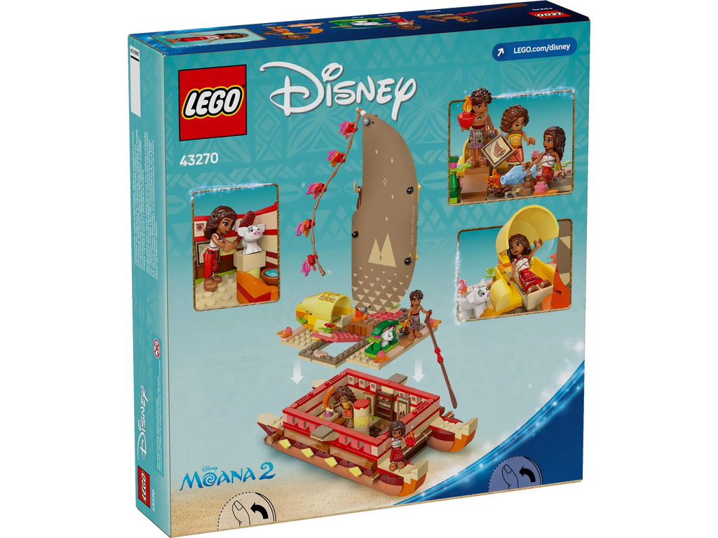 LEGO Disney Princes 43270 Moana's Adventure Canoe - TOYBOX Toy Shop