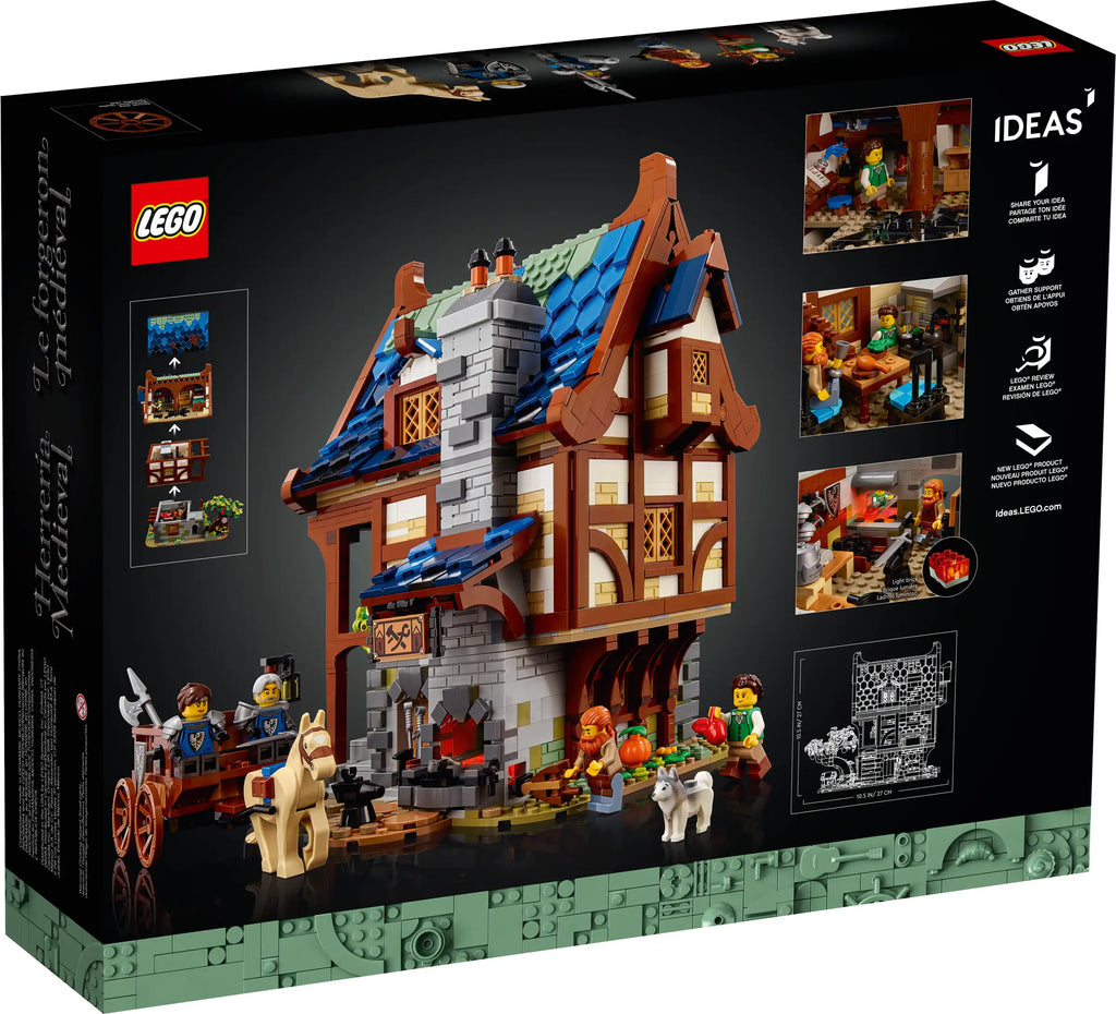 LEGO IDEAS 21325 Medieval Blacksmith - TOYBOX Toy Shop