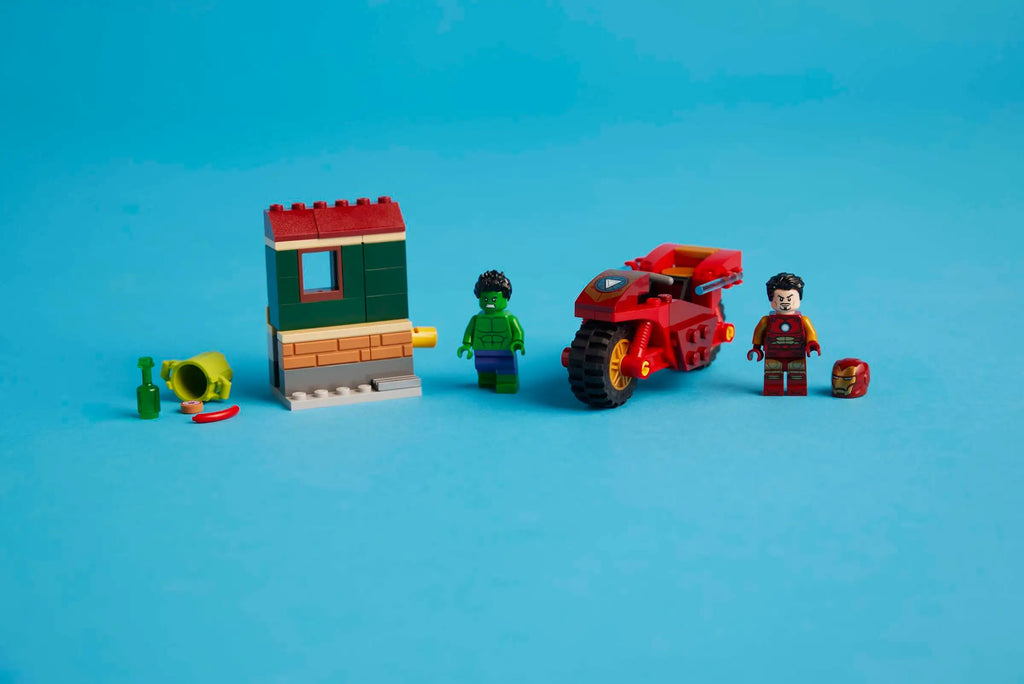 LEGO MARVEL 76287 Iron Man with Bike and The Hulk - TOYBOX Toy Shop