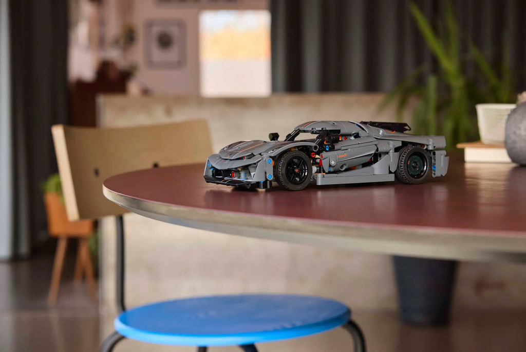 LEGO TECHNIC 42173 Koenigsegg Jesko Absolut Grey Hypercar - TOYBOX Toy Shop