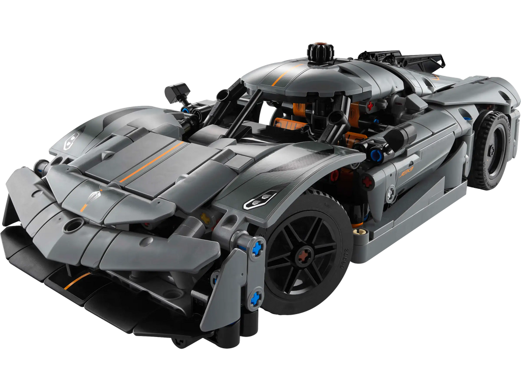 LEGO TECHNIC 42173 Koenigsegg Jesko Absolut Grey Hypercar - TOYBOX Toy Shop