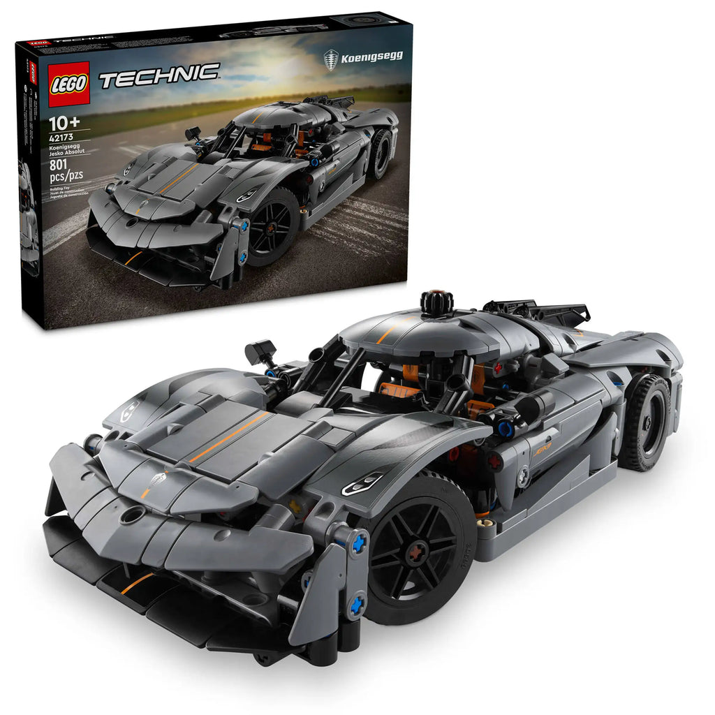 LEGO TECHNIC 42173 Koenigsegg Jesko Absolut Grey Hypercar - TOYBOX Toy Shop