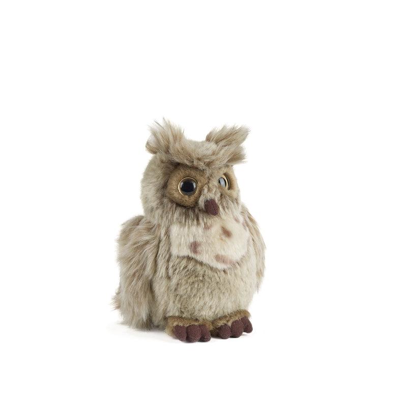 LIVING NATURE Brown Owl Soft Toy 18cm - TOYBOX Toy Shop