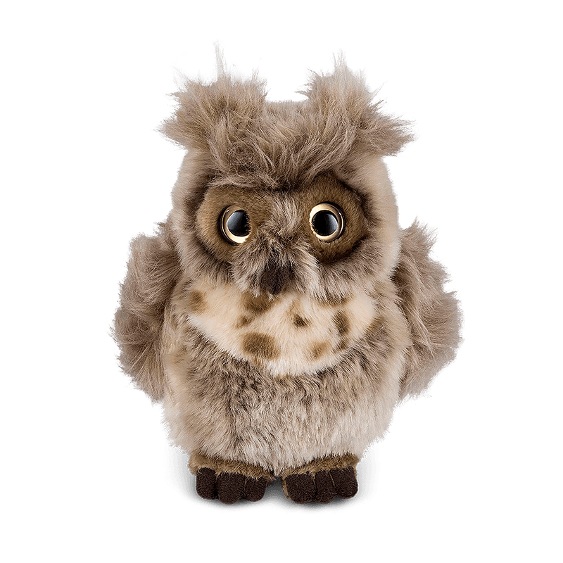 LIVING NATURE Brown Owl Soft Toy 18cm - TOYBOX Toy Shop