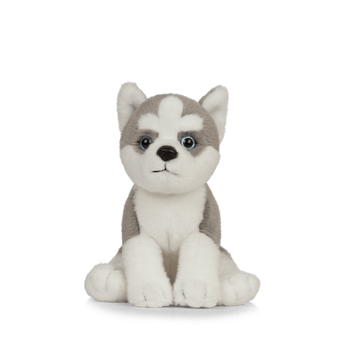 LIVING NATURE Husky Puppy Soft Toy 16cm - TOYBOX Toy Shop