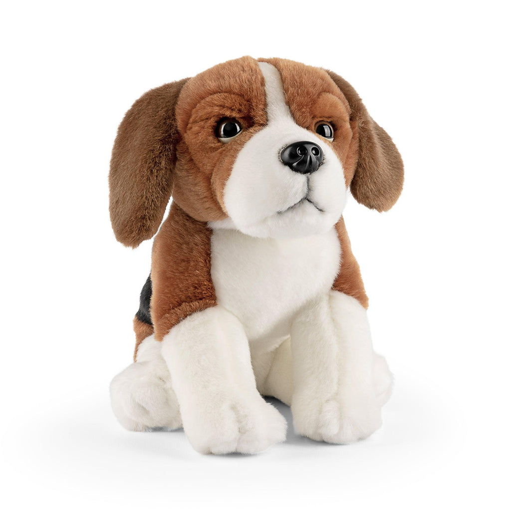 LIVING NATURE Beagle Sitting Soft Toy 25cm - TOYBOX Toy Shop