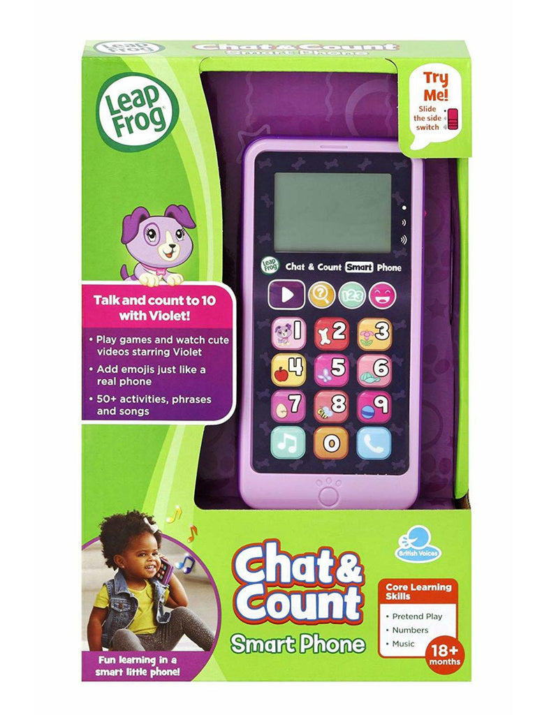 LeapFrog Chat & Count Smartphone Violet Refresh - TOYBOX Toy Shop