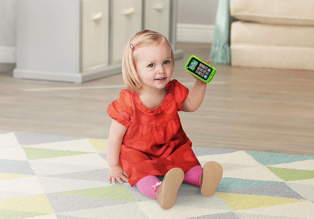 LeapFrog Chat & Count Smartphone Scout Refresh, Green - TOYBOX Toy Shop