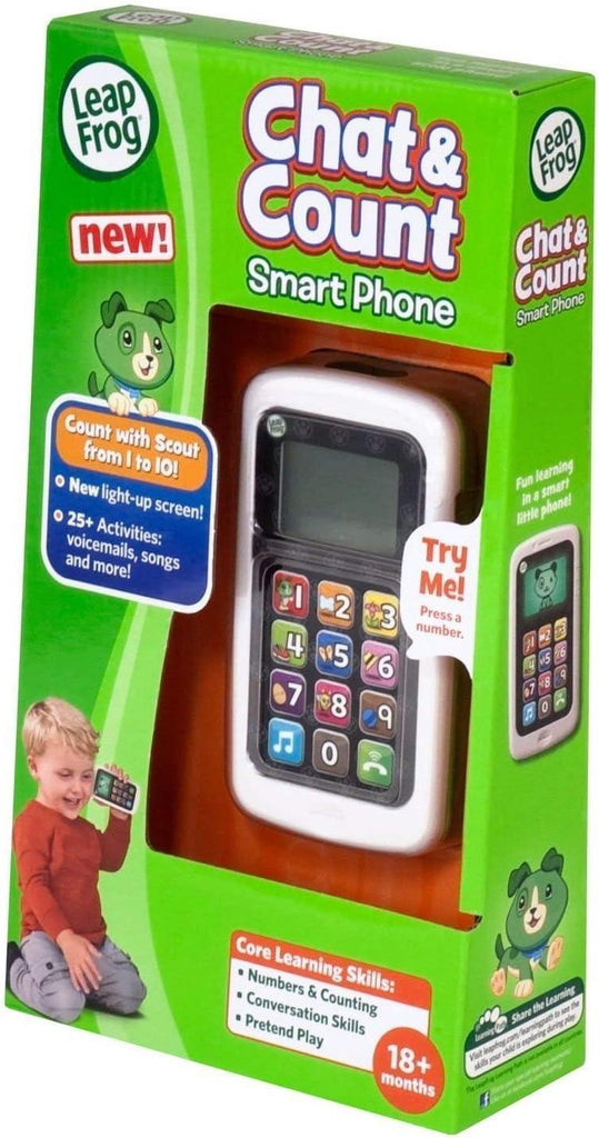 LeapFrog Chat & Count Smartphone Scout Refresh, Green - TOYBOX Toy Shop