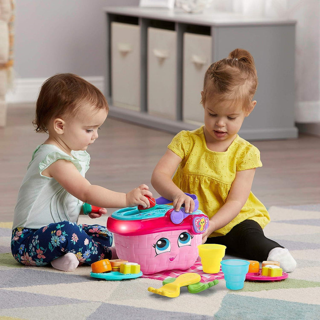 LeapFrog Shapes & Sharing Picnic Basket - Pink - TOYBOX Toy Shop