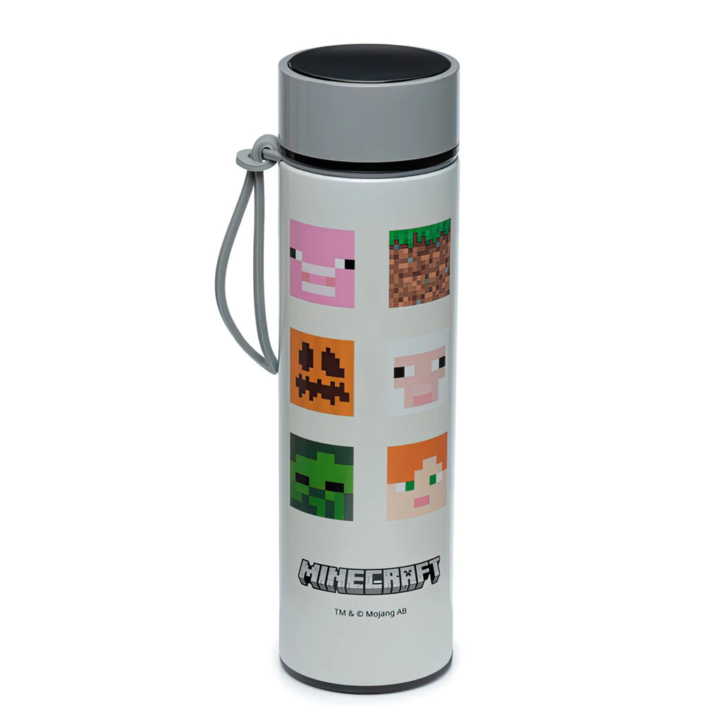 MINECRAFT Thermos Stainless Steel Bottle with Thermometer 450ml - TOYBOX Toy Shop