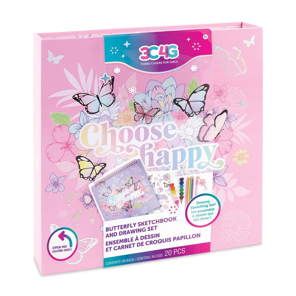 Make it Real 3C4G Butterfly Sketchbook & Drawing Set - TOYBOX Toy Shop