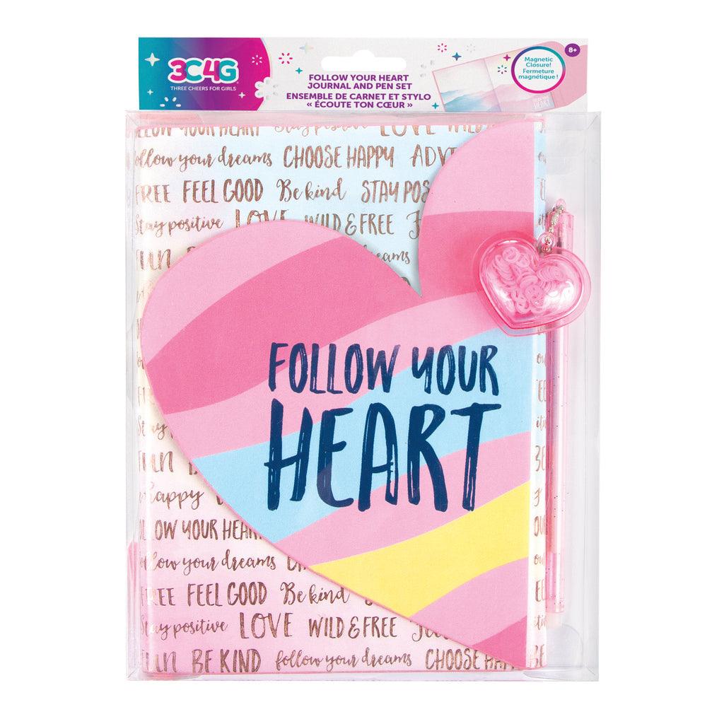 Make it Real 3C4G Follow Your Heart Journal and Pen Set - TOYBOX Toy Shop