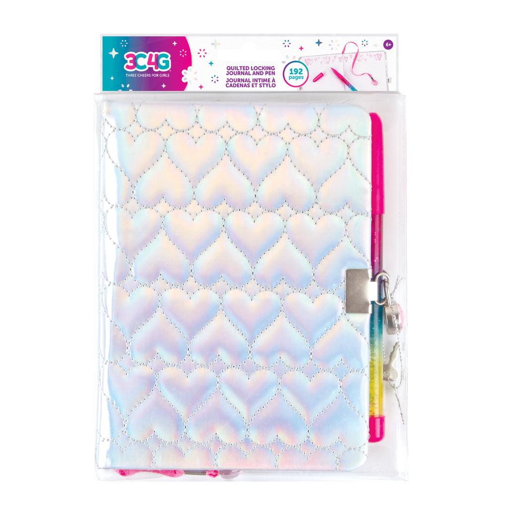 Make it Real 3C4G Quilted Locking Journal & Pen - TOYBOX Toy Shop