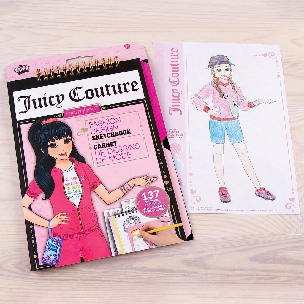 Make it Real Juicy Couture Fashion Sketchbook - TOYBOX Toy Shop